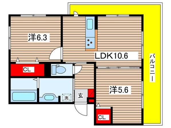 仮)D-ROOM折戸町の物件間取画像